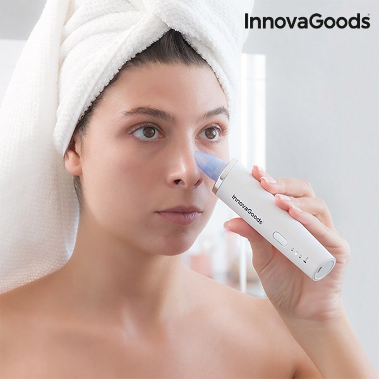 Aparat facial electric pentru puncte negre InnovaGoods, 16.5x4.5x4 cm - imagine 7
